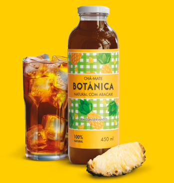 CHA MATE NATURAL COM ABACAXI